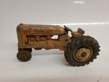 Vintage Red Hubley Jr Diecast Metal Kiddie Toy Made in USA Farm Tractor Broken!!