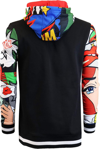 Mens Urban Hip Hop Premium Fleece Hoodie - Modern Pullover NYC Street Fashion Ur - Picture 6 of 12
