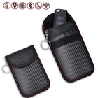 2 x Car Key Signal Blocker Case Faraday Cage Fob Pouch Keyless RFID Blocking Bag