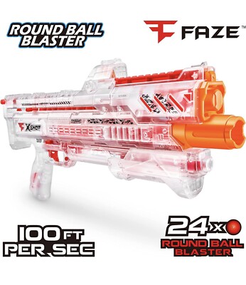 ZURU- X-SHOT FAZE CLAN RAGEQUIT TOY GUN with 24 DART BALLS NEW IN BOX RXB 0140