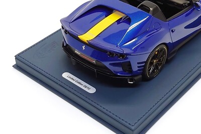 BBR Deluxe 1:18 Ferrari 812 Competizione Aperta in Blu Tour de