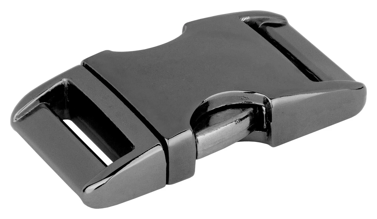 10 1 Inch Gunmetal Aluminum Side Release Buckles eBay
