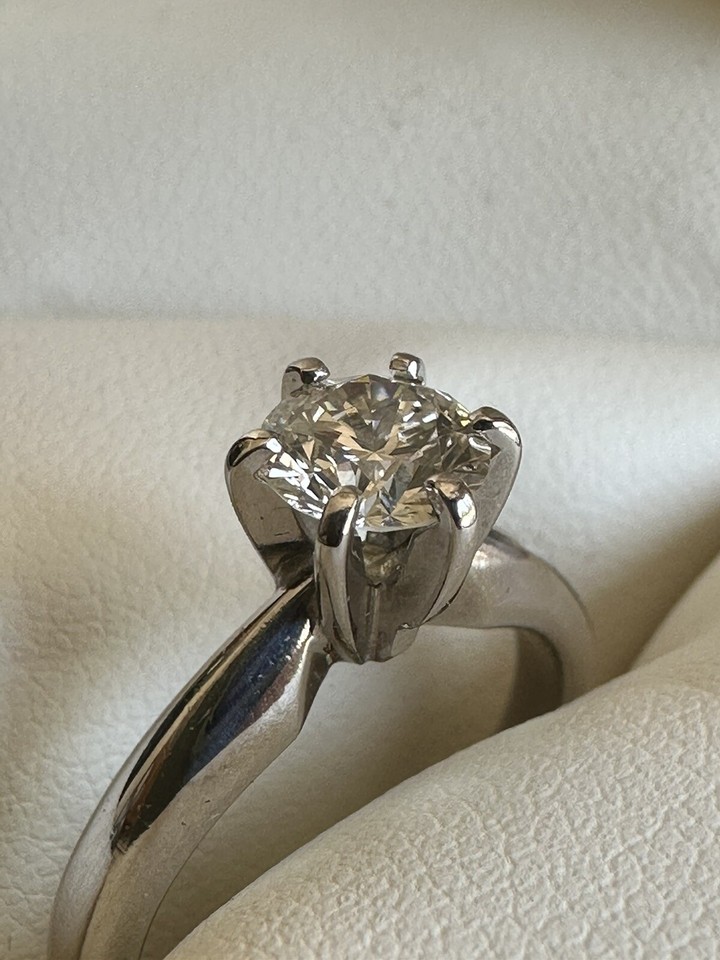 Solitaire Diamond Engagement Ring And Diamond Wedding Band (See ...