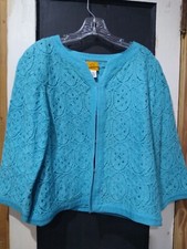 woman's Ruby Red dressy Blue Blazer size 14