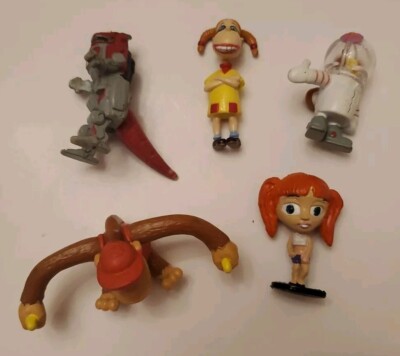 Lot Of 5 Vintage Mini Toy Figurespower Rangers Donkey Kong Sponge Bob Plus More