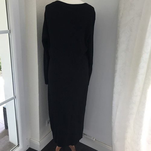 Vestido Urban Classics 52/54 Curvy negro 5 XL vestido de punto como nuevo largo estrecho - Imagen 5 de 7