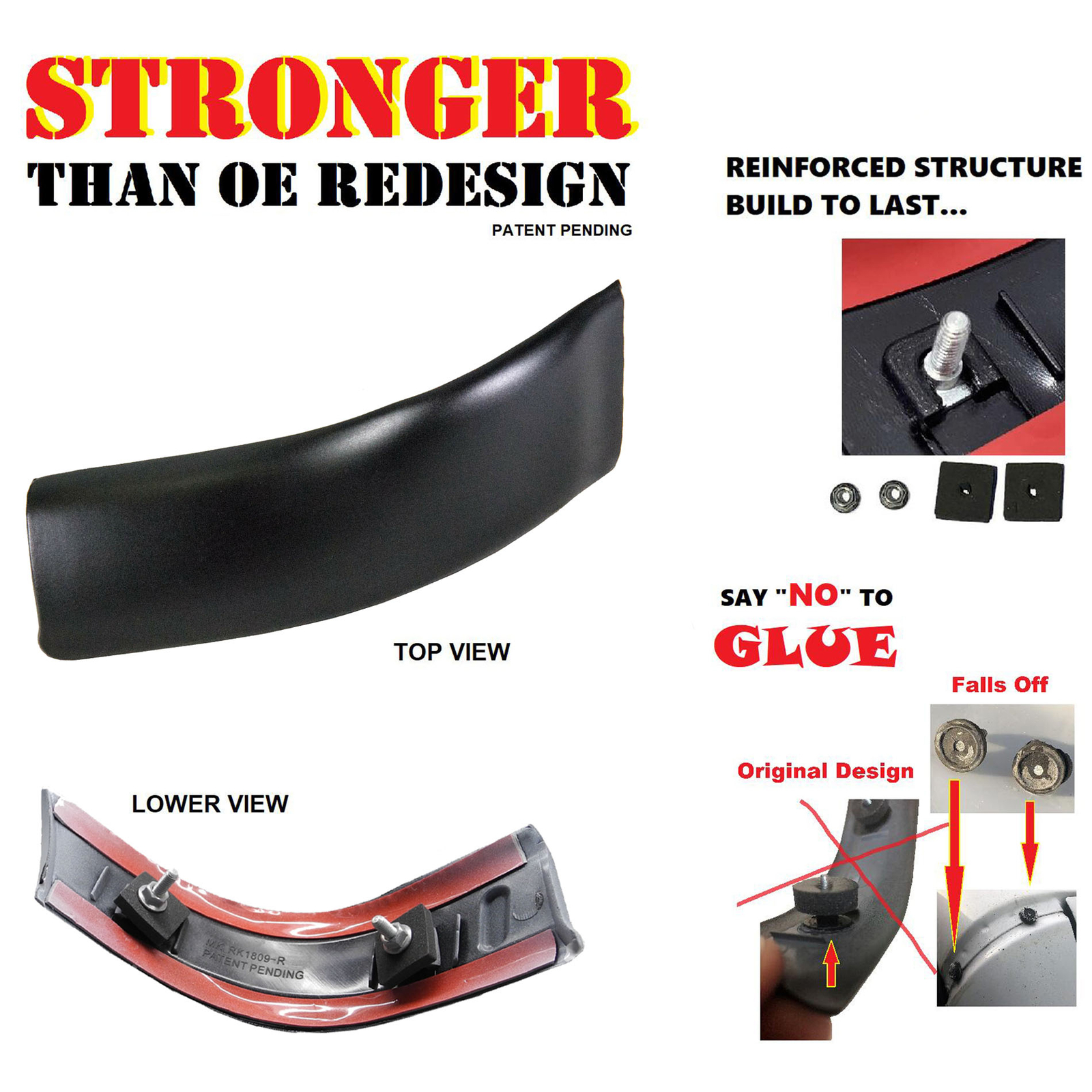 UPGRADED For Ford 0816 F250 F350 F450 Super Duty RH Roof Corner