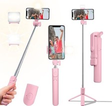 Selfie Stick Tripod 40 in Retractable Phone Tripod with Wireless Remote Control