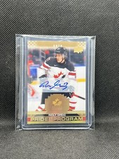 Ridly Greig 2022 UD AUTO Team Canada Juniors Gold #78 Pride Of The Program