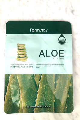 Farmstay One Aloe Face Mask/ Sheet, Facial Skin Care Aloe K-Beauty