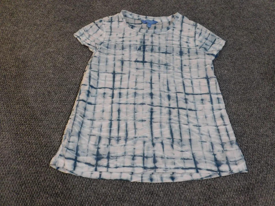 Simply Vera Wang Top Grande Azul Geométrico Mujer Jersey Elástico Poliéster Foto 2 de 4