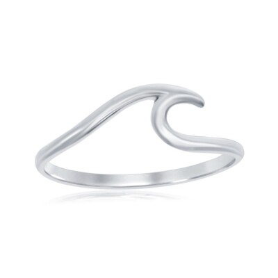 STERLINGSILBER WAVE DESIGNRING