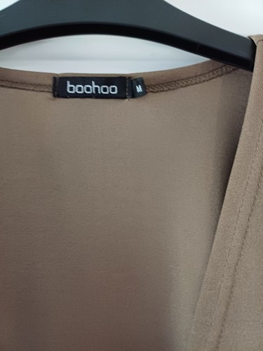 Cárdigan largo Boohoo talla M verde y negro - Imagen 5 de 6