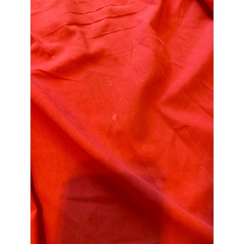 Vintage Imperial Fashion Haus Morgenmantel Kimono Staubtuch chinesisch rot * SIEHE MASSE - Bild 5 von 10