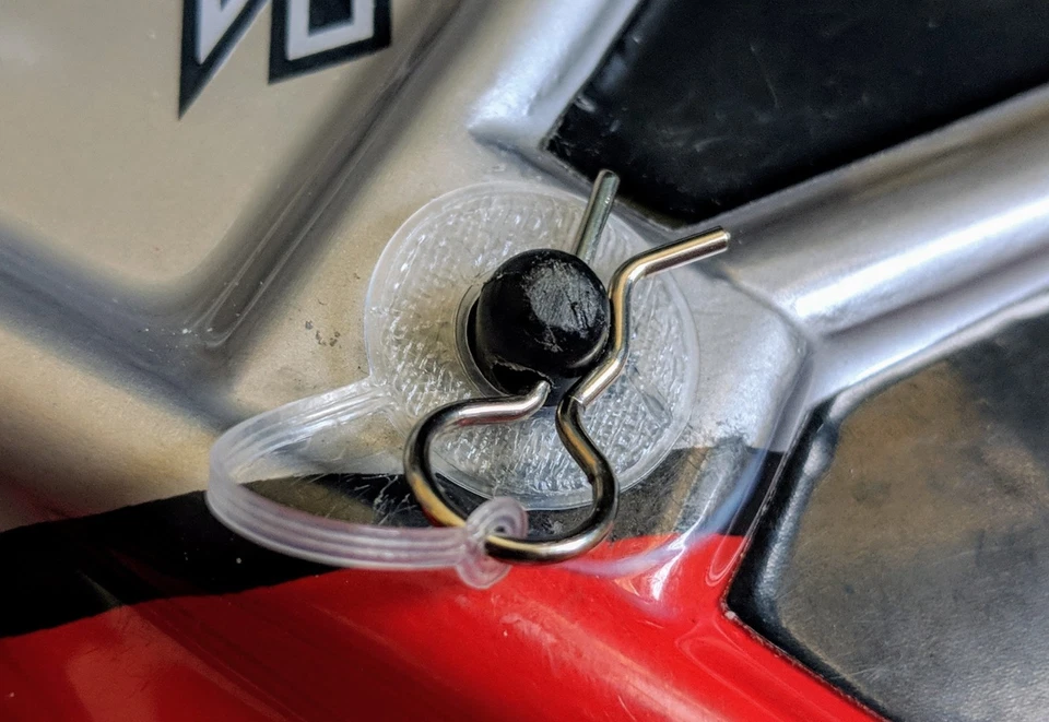 20-PCS: RC BODY POST WASHERS w/ CLIPS. 1/10 SCALE, FITS TRAXXAS SLASH ARRMA LOSI - Image 3 of 4