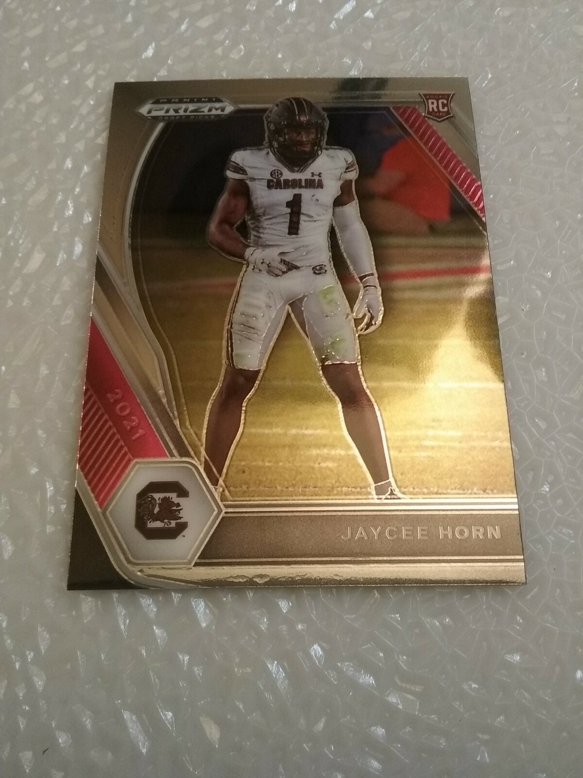 Jaycee Horn Carolina 2021 Panini Prizm Draft Picks RC #142