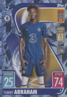 Champions League 2021/22 Nr.80 - Tammy Abraham - Basis Karte - CRYSTAL