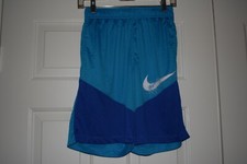 Nike Dri-Fit Youth Size XL Teal and Blue Athletic Shorts