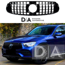 FITS FOR MERCEDES GLC X253 C253 BLACK FRONT GRILLE GRILL PANAMERICANA GT 2019+