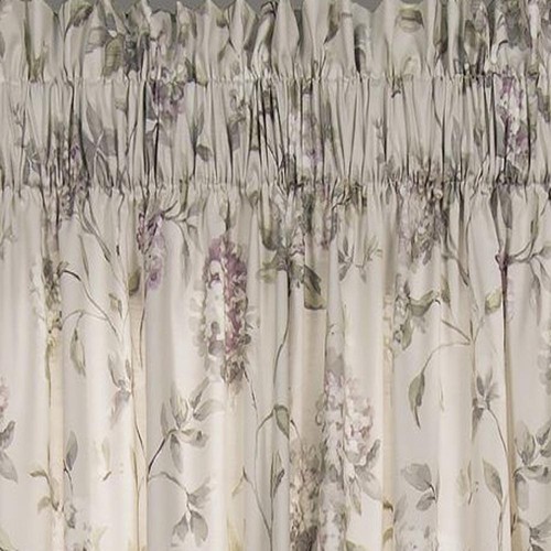 Ellis Curtain Abigail Tailored Window Valance - 80" x 15", Lilac - 第 3/4 張圖片