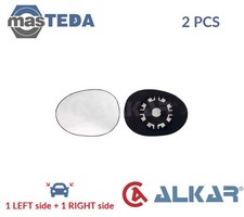 6402857 REAR VIEW MIRROR GLASS PAIR LHD ONLY ALKAR 2PCS FOR PEUGEOT 107 1L,1.4L