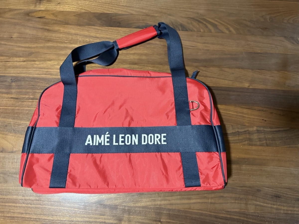 Aime Leon Dore Nylon Duffle Bag Equestrian Red ALD Queens New York