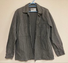 MHL Margaret Howell Cotton Linen Coverall Jacket Gray M MH0326707