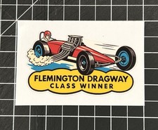 New Vintage Flemington Dragway Water Decal Sticker Nhra Nascar Hotrod Nj New Vintage Flemington Dragway Water Decal Sticker Nhra Nascar Hotrod Nj