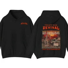 Treaty Oak Revival Hoodie - West Texas Degenerate Classic Style Celebrate