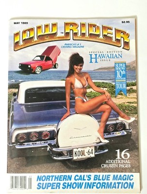 LOWRIDER MAGAZINE MAY 1989 CAR CULTURE STREET LATINO TRUCK VTG CHICANO ART ARTE