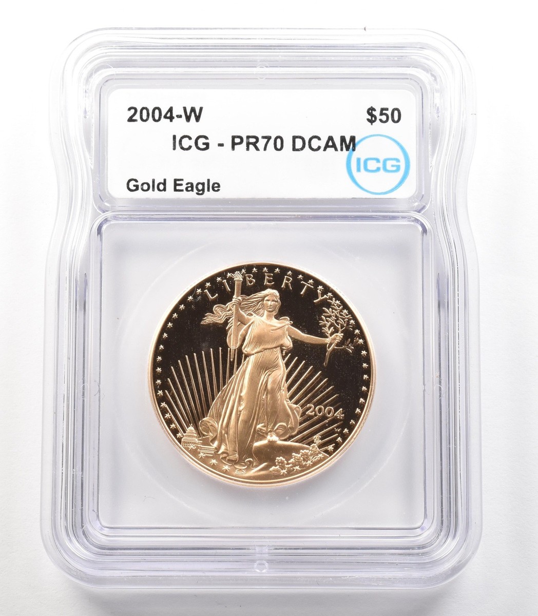 2004-W $50 American Gold Eagle - 1 Oz Gold PR70 DCAM ICG | eBay