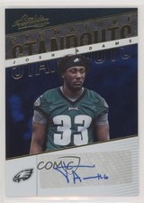 2018 Panini Absolute Signature Standouts Spectrum Blue Josh Adams Auto fl4