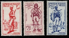 FRENCH EQUATORIAL AFRICA SGV1/3 1941 EMPIRE DEFENCE MTD MINT