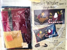 Bertie's Winter (part 1) Sleigh Ride Appliqué Pattern & Kit Bonnie Sullivan 1406