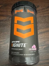 Ignite Trail Pack Supercharged Energy Drink Mix 20 Servings Pink Lemonade - New