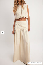 NA-KD Fitted Waist Maxi Skirt UK 4/6 EU32 New with Tags