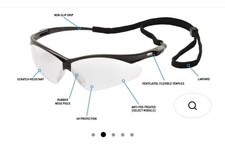 Pyramex Safety Glasses Clear Anti Fog Black Frame 144 Pack ANSI Eye Protection
