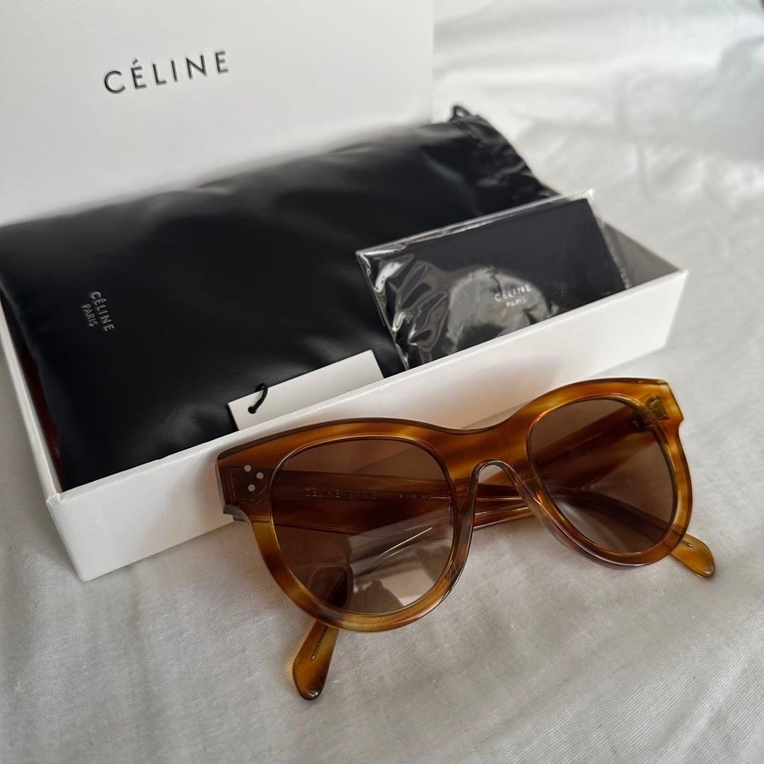 Authentic CELINE Baby Audrey CL4003IN Sunglasses Tortoise Havana