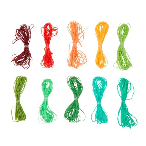 90 pcs Gimp Plastic Lace Lanyard Cord for Friendship Bracelets, 30 Colors - Picture 9 of 9