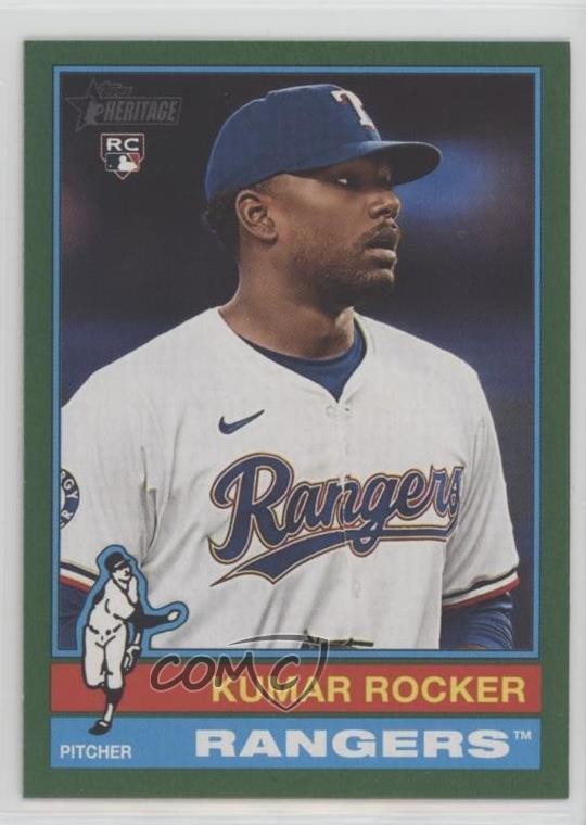 2025 Topps Heritage Dark Green Border Kumar Rocker #179 Rookie RC 1i3j