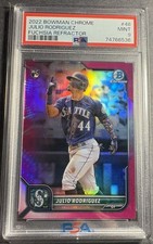 2022 Bowman Chrome - Julio Rodriguez #48 Fuchsia Refractor /299 (RC)🔥📈