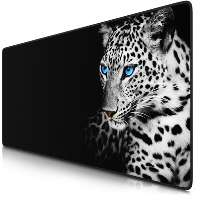 Titanwolf Gaming Mauspad, 900x400, White Leopard abwaschbar rutschfest