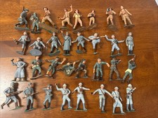 Marx US French German Soldier RARE LOT 60mm Vintage Warriors World War 2 Ww1 Vtg