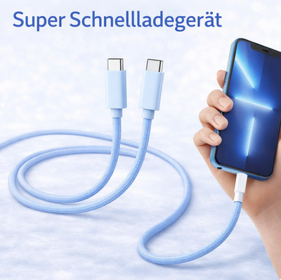 USB C Fast Charging Cable 60w 1m