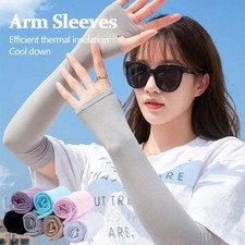 Cycling Arm Sleeves Ice Fabric Anti-UV Sunscreen Running Cycling Sleeve Outdoor