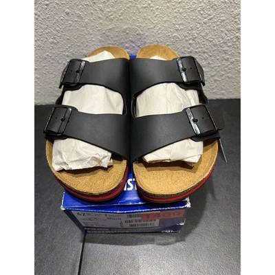 Birkenstock Arizona PROF Sandals Mens 42 Black Birko-Flor Super Grip NEW