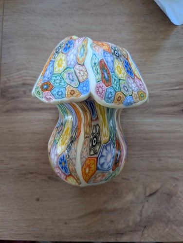 Vintage groovy psychedelic mushroom wax candle
