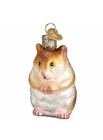 Old World Christmas Glass Blown Ornament, Hamster Damaged Box