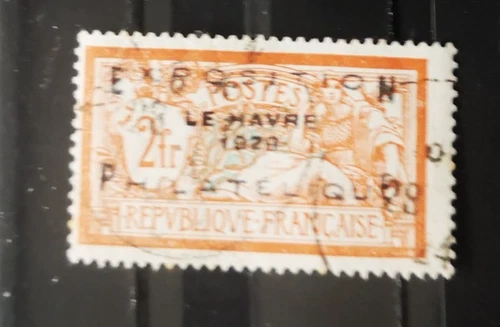 stamp FRANCE 1929 N°257 A " MERSON EXPOSITION LE HAVRE 1929 " USED