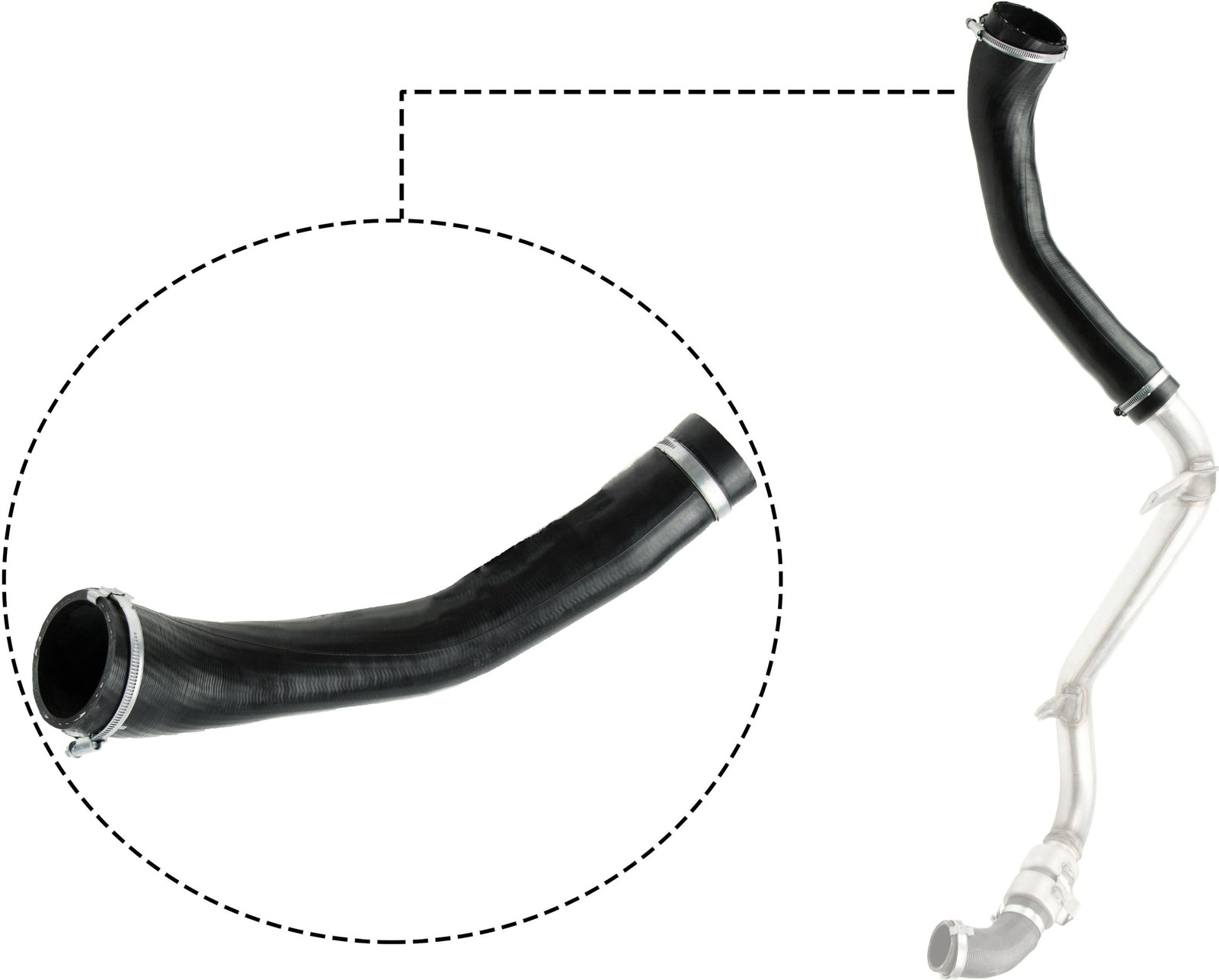 09-0638 GATES CHARGE AIR HOSE FOR FORD
